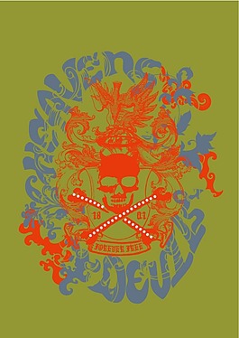 印花矢量圖 文字 英文 個(gè)性文字 免費(fèi)素材