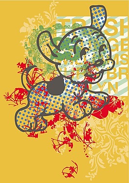 印花矢量圖 文字 英文 個性文字 免費素材