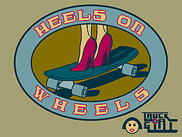 位圖 女人 英文 heels on 免費(fèi)素材