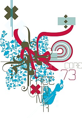 印花矢量圖 文字 數(shù)字 英文 藍(lán)色 免費(fèi)素材