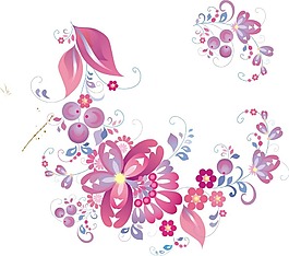 印花矢量圖 時尚休閑女裝 優(yōu)雅植物 花 免費素材