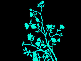 梦幻树枝花纹
