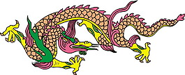 印花矢量圖 T恤圖案 抽象 龍 免費(fèi)素材