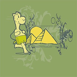 印花矢量圖 可愛卡通 卡通動(dòng)物 海馬 顏色 免費(fèi)素材