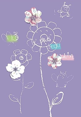 印花矢量圖 可愛植物 時尚休閑女裝 優(yōu)雅植物 花 免費(fèi)素材