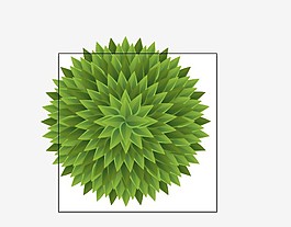 简约时尚树叶花纹设计矢量素材