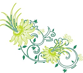 印花矢量圖 植物 色彩 五顏六色 寶石藍(lán)色 免費(fèi)素材