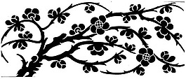 印花矢量圖 優(yōu)雅植物 樹(shù) 毛衫印花 優(yōu)雅植物 免費(fèi)素材
