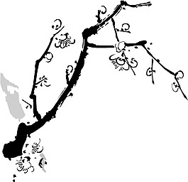 印花矢量圖 優(yōu)雅植物 樹(shù) 毛衫印花 優(yōu)雅植物 免費(fèi)素材