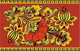 印花矢量圖 優(yōu)雅植物 玫瑰花 色彩 紅色 免費素材
