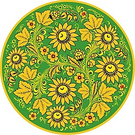 印花矢量圖 優(yōu)雅植物 色彩 五彩斑斕 黃色 免費素材