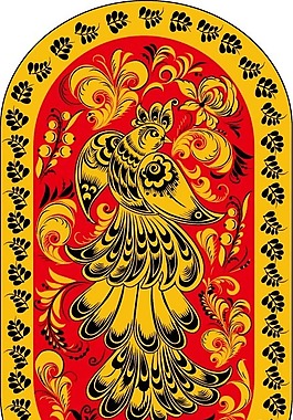 印花矢量圖 動物 鳥類 色彩 黃色 免費素材