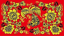 印花矢量圖 動物 鳥類 優(yōu)雅植物 玫瑰花 免費素材