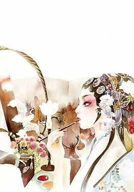 位圖 人物 女人 花 色彩 免費(fèi)素材