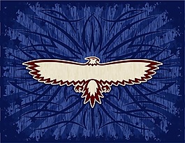 印花矢量圖 動物 鳥類 色彩 青色 免費素材