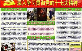 涂裝車間深入學習十七大宣傳欄圖片
