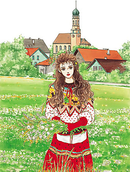 位圖 人物 少女 樹 草 免費素材