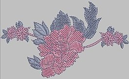 繡花 色彩 灰色 紅色 藍(lán)色 免費素材