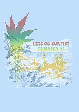 印花矢量圖 文字 英文 色彩 寶石藍色 免費素材