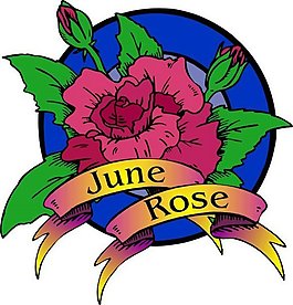 位圖 文字 英文 june rose 免費(fèi)素材