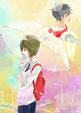 位圖 人物 少女 青年 色彩 免費素材