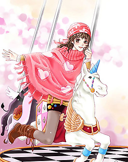 位圖 人物 少女 色彩 紅色 免費(fèi)素材