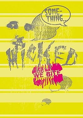位圖 文字 英文 hicked 色彩 免費素材