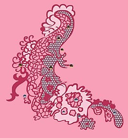 位圖 優(yōu)雅植物 花 花紋 花邊 免費素材