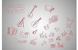 樂(lè)器簡(jiǎn)筆畫(huà)圖片