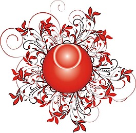 印花矢量圖 色彩 紅色 徽章標記 抽象 免費素材