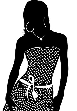 印花矢量圖 人物 女人 色彩 黑白色 免費(fèi)素材