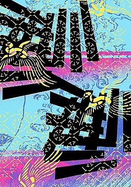 位圖 色彩 黑色 紅色 寶石藍(lán)色 免費(fèi)素材