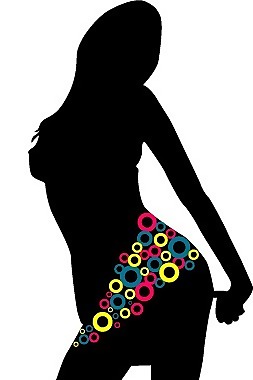 印花矢量圖 人物 女人 色彩 黑白色 免費(fèi)素材