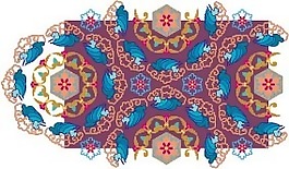 印花矢量圖 色彩 花紋 花邊 五顏六色 免費(fèi)素材