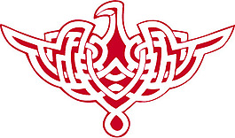 印花矢量圖 色彩 紅色 徽章標(biāo)記 花紋 免費(fèi)素材