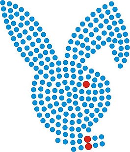 燙鉆 動物 兔子 色彩 藍(lán)色 免費素材