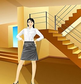 位圖 女人 色彩 灰色 黃色 免費(fèi)素材