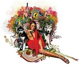 位圖 人物 女人 動物 小狗 免費(fèi)素材