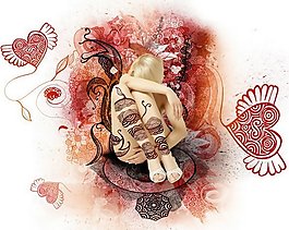 位圖 圖案概括 色彩 粉紅色 紅色 免費(fèi)素材
