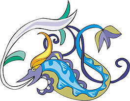 印花矢量圖 動(dòng)物 魚 色彩 五顏六色 免費(fèi)素材