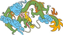 印花矢量圖 動(dòng)物 龍 色彩 橙色 免費(fèi)素材