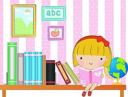 卡通小学生图片