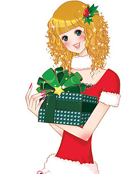 位圖 插畫 卡通插畫 卡通人物 少女 免費素材