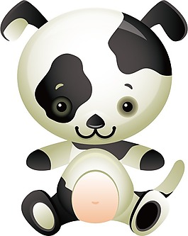 印花矢量圖 可愛卡通 卡通動物 狗 十二生肖 免費素材
