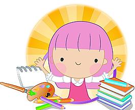 卡通小学生图片