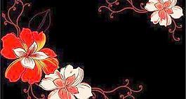 时尚花卉矢量素材