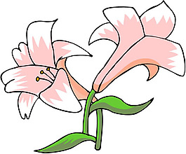 位图 色彩 优雅植物 红色 绿色 免费素材