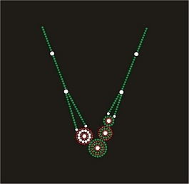 燙鉆 色彩 黑白色 綠色 花邊 免費(fèi)素材