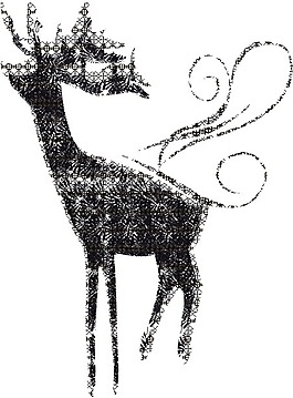 印花矢量圖 動物 鹿 色彩 白色 免費素材