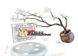 小裝飾品 鳥語花香 花枝 水中燭光 千紙鶴 decorative 09
